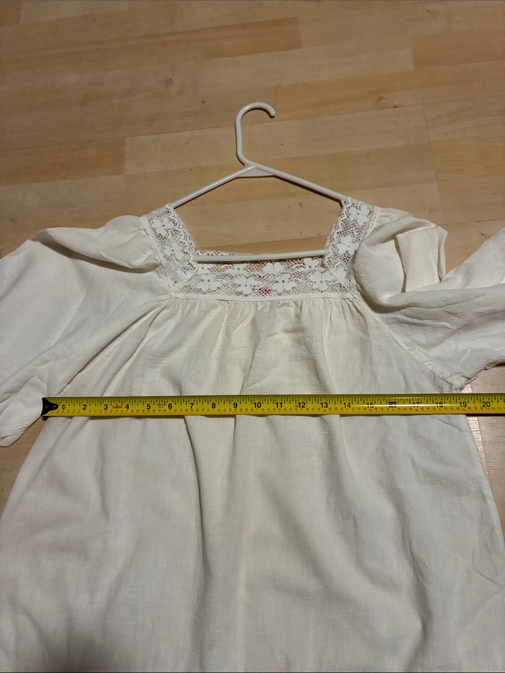 Cole of California Lace Trim Tunic square neck Size Medium100% Cotton , vintage - Picture 13 of 14
